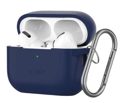 Etui na słuchawki Tech-Protect Silicone Hook do Apple Airpods Pro (1.|2. gen.) navy blue